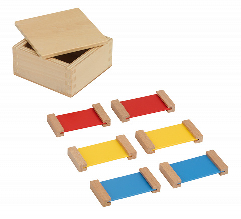 Farbtäfelchen Kasten I, mit Montessori-Material die ...