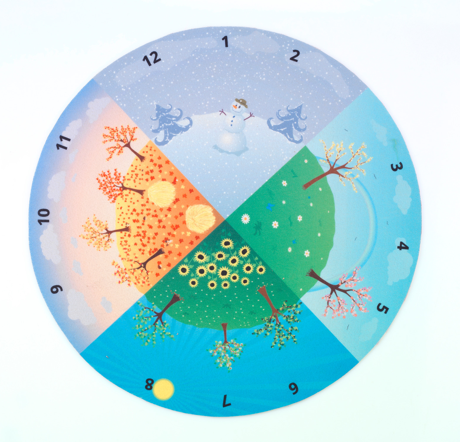 Montessori Jahreszeitenkreis Teppich, 50 cm | Montessori-Shop.de