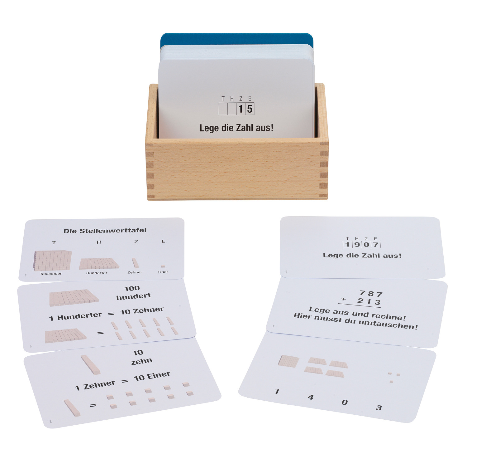 Dienes Material komplett mit Aufgabenkartei | Montessori-Shop.de