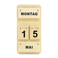 Montessori Dauerkalender aus Holz - Datum lernen