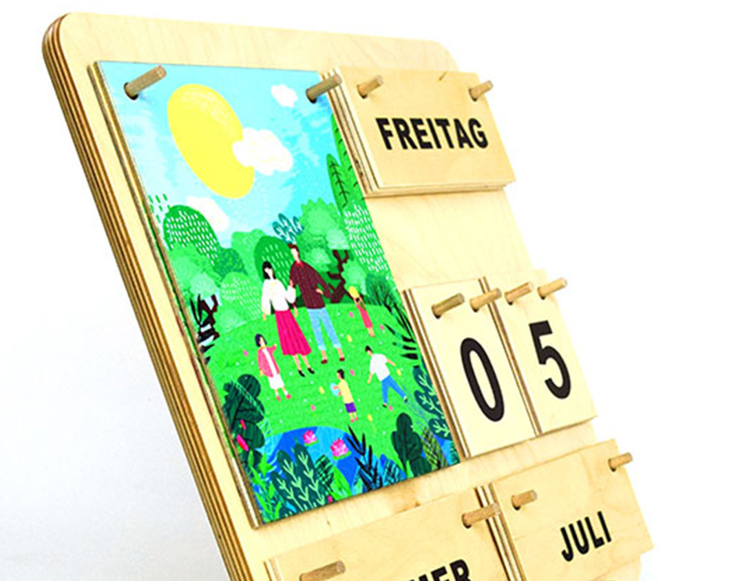 Montessori Kalender aus Holz für Kindergarten & Co.  Montessori-Shop.de