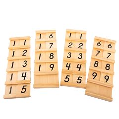 Montessori-Material Seguintafeln aus Holz