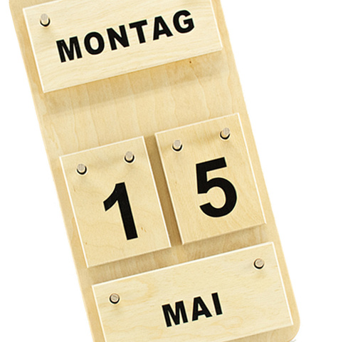 Montessori Dauerkalender aus Holz