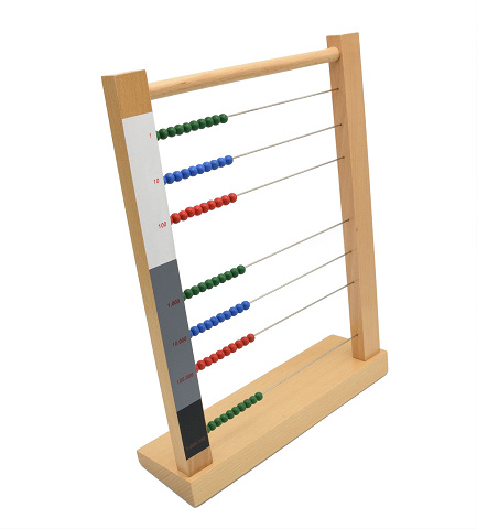 Montessori Rechenrahmen mit Stellenwerten