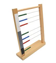 Montessori Rechenrahmen mit Stellenwerten
