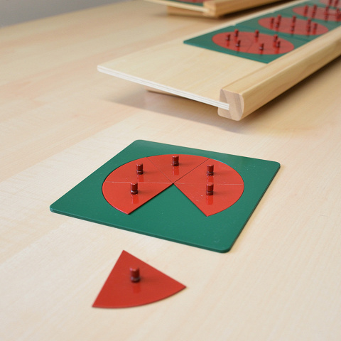 Bruchkreise nach Montessori zur Freiarbei