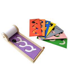 Montessori Schwungübungen mit der Schreibübungsmaschine 
