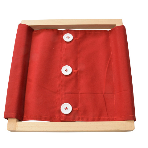 Montessori Rahmen mit Knöpfen