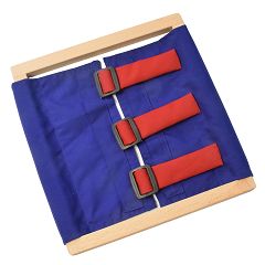 Montessori Rahmen zum Verschlüsse üben