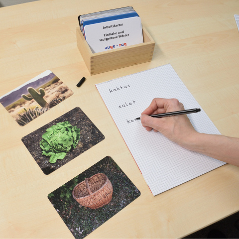 Bildkarten mit lautgetreuen Wörtern