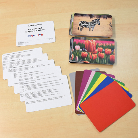 Montessori-Material zum Lernen der Rechtschreibung