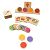 Montessori Farben Sortierspiel aus Holz mit Setzleiste, Bildtafeln und